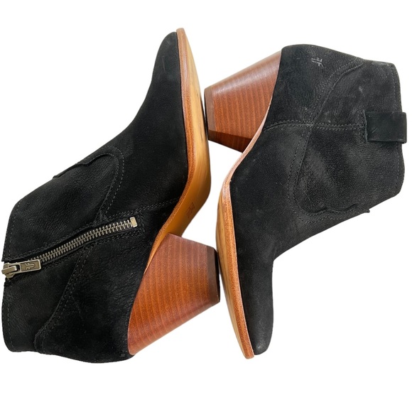 Frye Suede Leather Point Toe Ankle Boots Size 6.5 - Picture 6 of 8